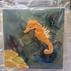 Hawaiian seahorse painting